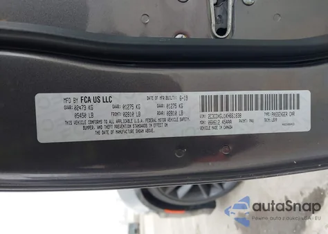 2019 Dodge Charger Scat Pack Rwd из США, поврежденный, VIN 2C3CDXGJ1KH661838